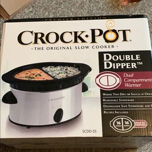 NEW Crockpot double dipper